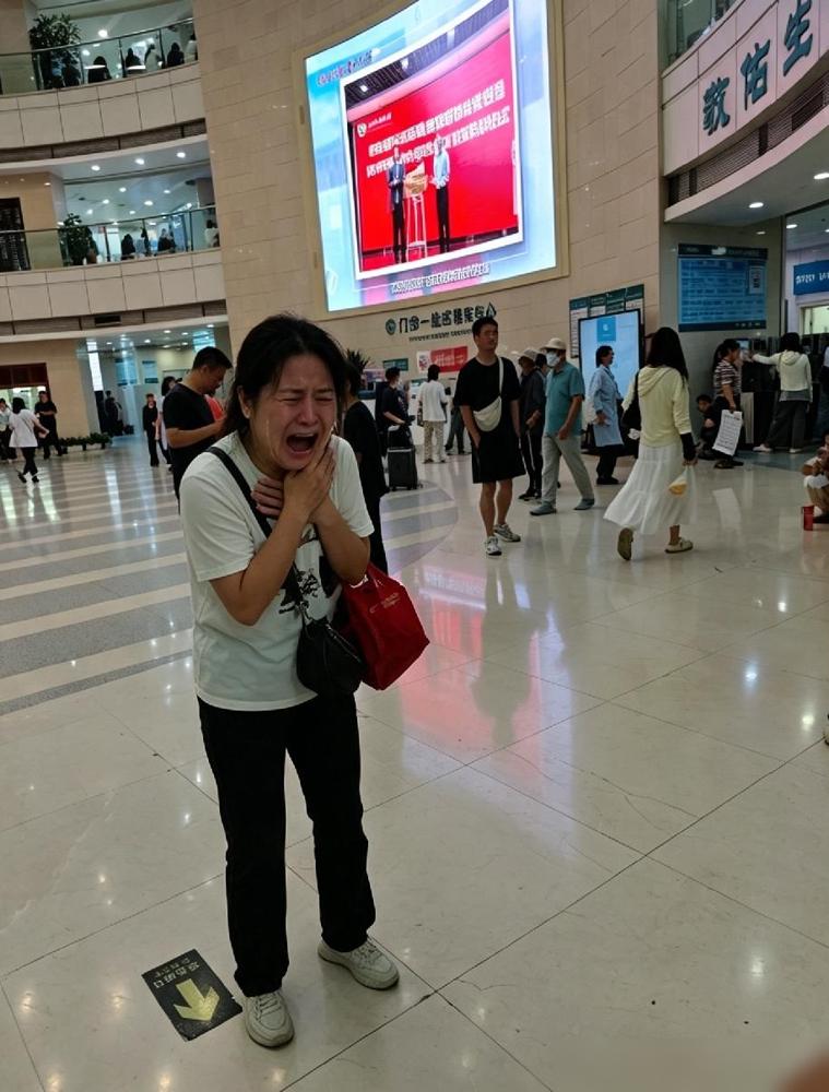 一年轻女子站在门诊大厅里嚎啕大哭，原来是因为她女儿刚13周岁，不幸确诊为脑瘤晚期