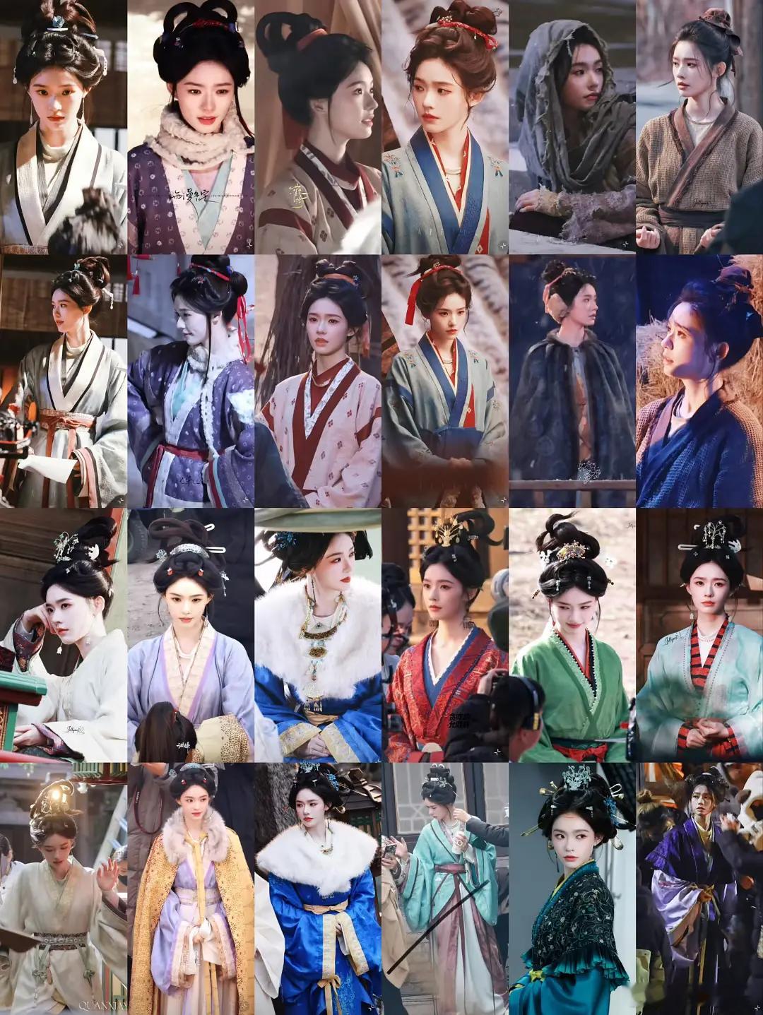 归鸾才拍了一个月这么多的造型