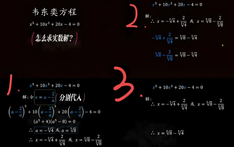 网上称为“韦东奕”方程我很好奇，他为什么想到设x=a-2/a，他是怎么做到的