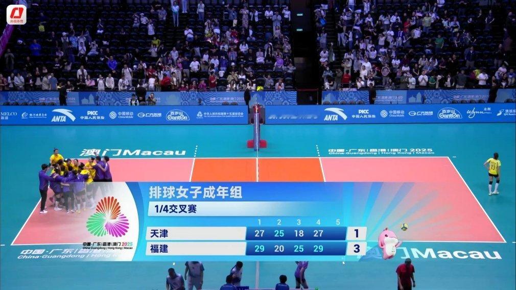 恭喜福建女排3比1淘汰卫冕冠军，第四局局末福女手抖又了又抖拿不下，每个人都在打