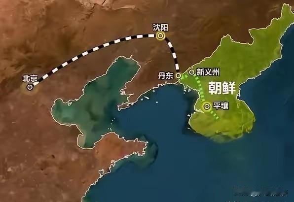 很多朋友可能没太留意，咱们北京到平壤（朝鲜首都），直线距离也就七八百公里，差不多