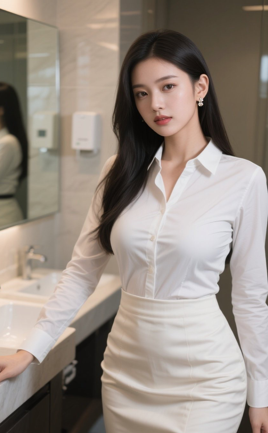 清新少女修身裙甜美动人