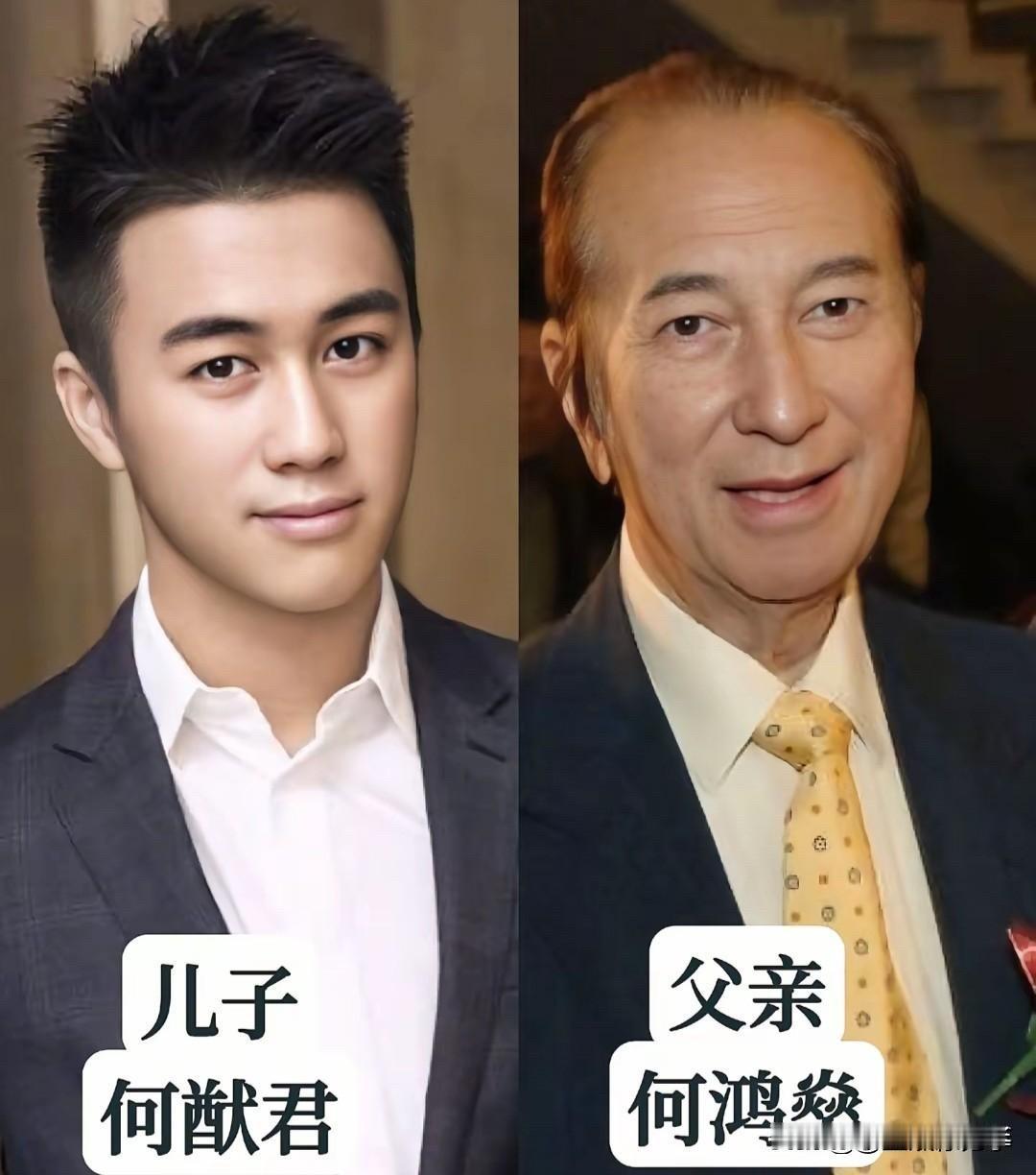 亲爹个个都是大佬！这10对低调到离谱的明星父子，基因实在太强大！先说说何猷君