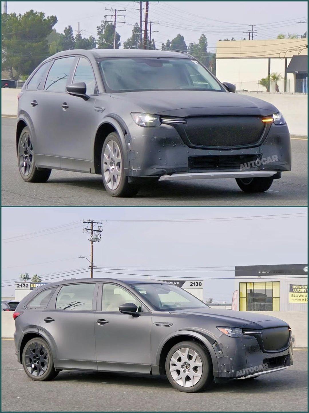 马自达首款专属EV平台SUV，今天曝光的只是套壳骡车，后期量产100%不是这样。