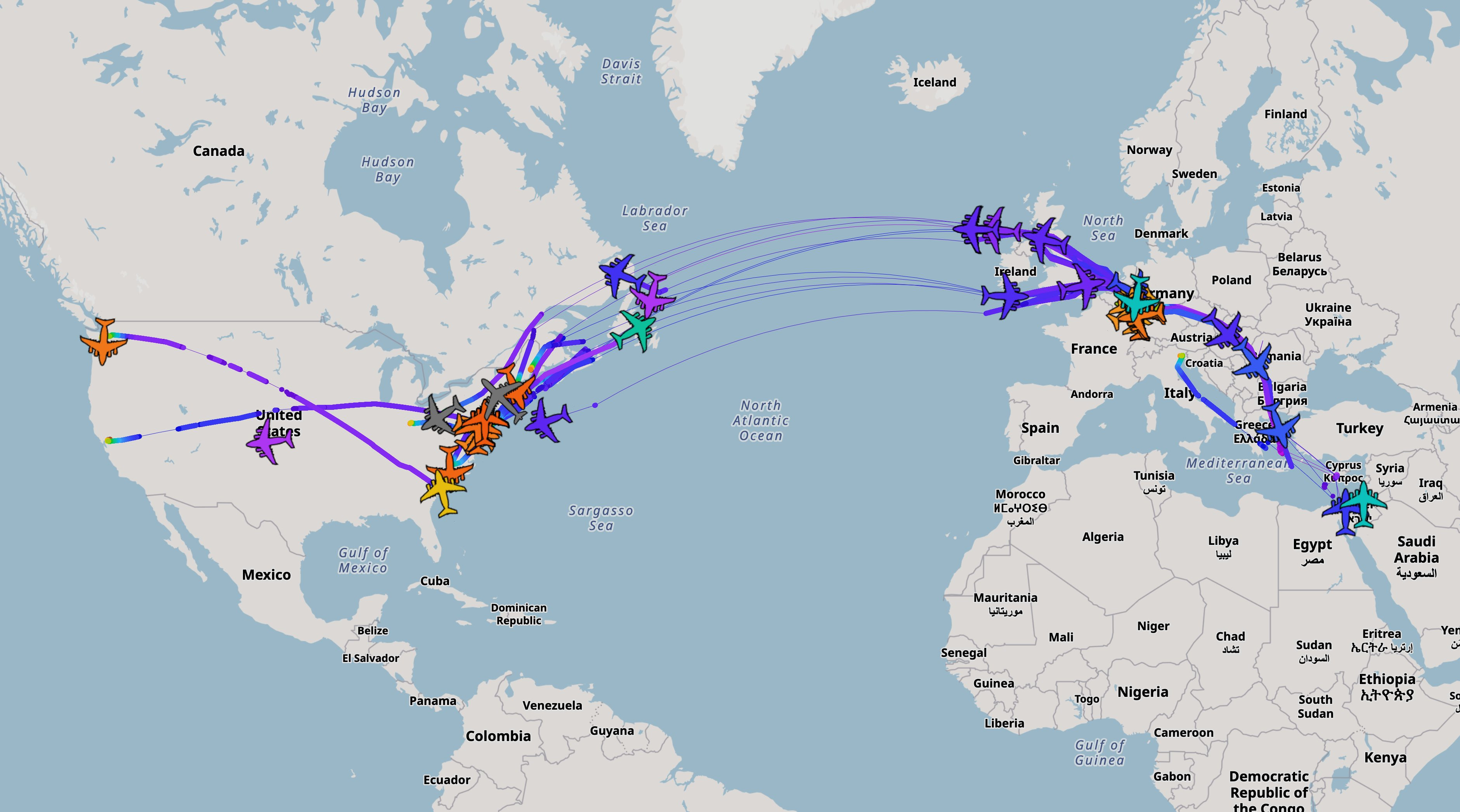 🔻过去的7天时间内，美军正在继续加紧运输82空降师的伞兵和特种部队抵达英国机场