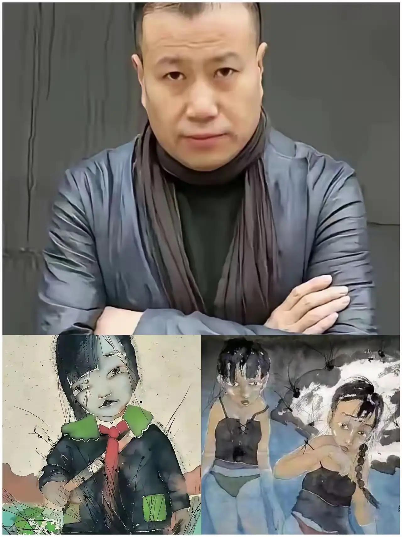 好多人一开始看到央美刘庆和教授那幅戴红领巾的小姑娘画作，第一反应居然是：这是不是