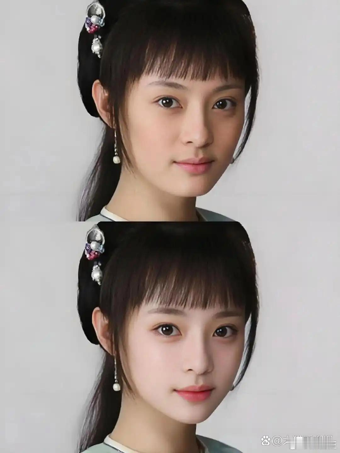 甄嬛传放到现在应该是这样拍的吧，大眼磨皮肯定少不了​​​