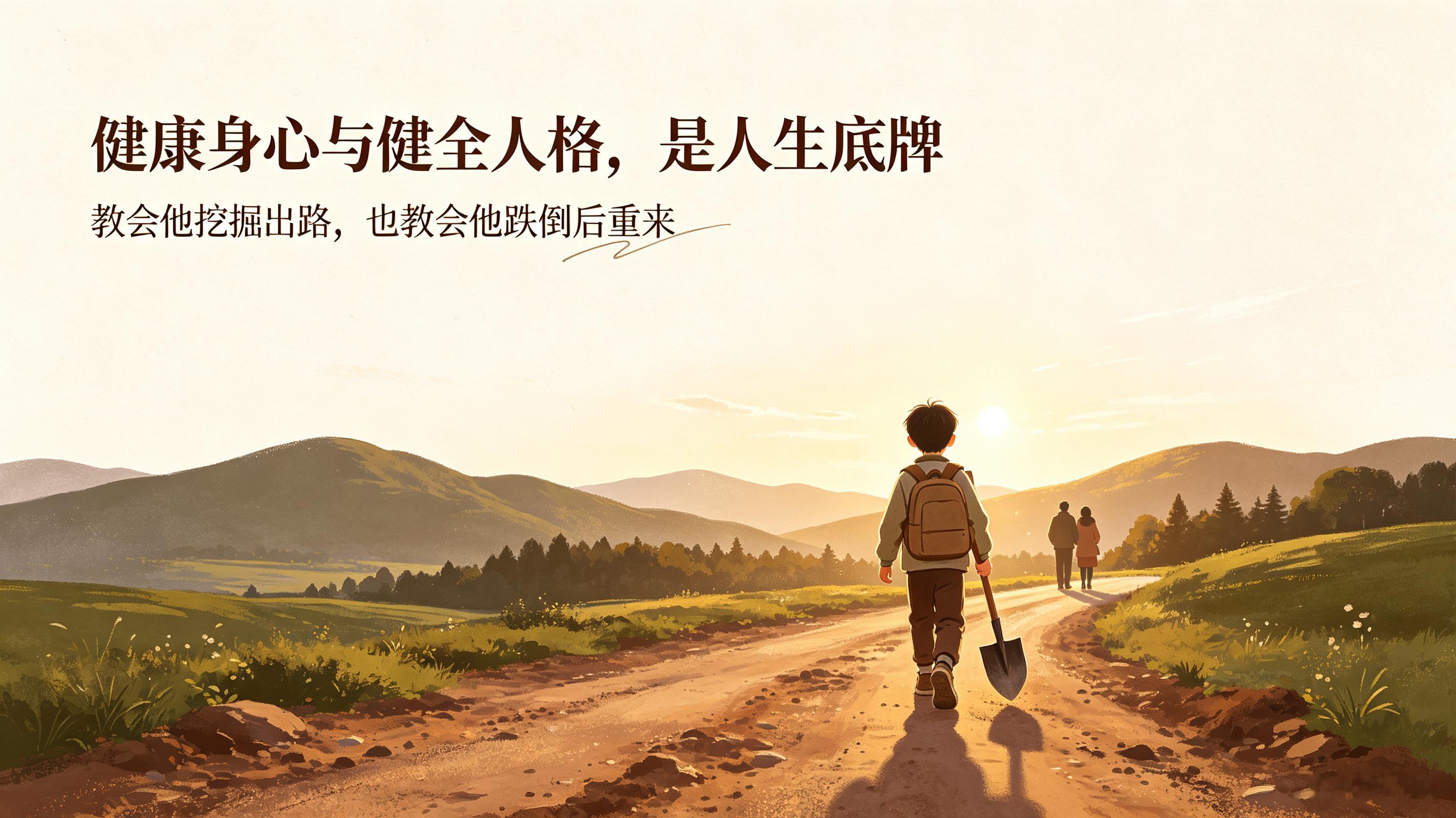 【拒绝教育内卷：真正的爱，是给孩子一把“铁锹”】邻居家的男孩从小就是大家口中的“优等生”。父母一路全