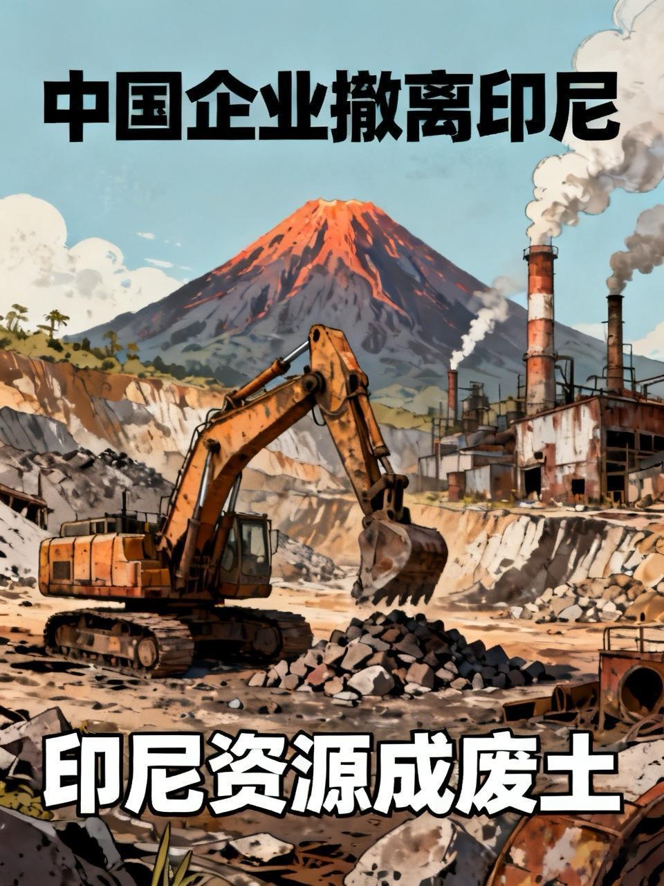 中国企业撤离印尼，印尼资源成为废土。印尼这波操作真是“搬起石头砸自己的脚”。2