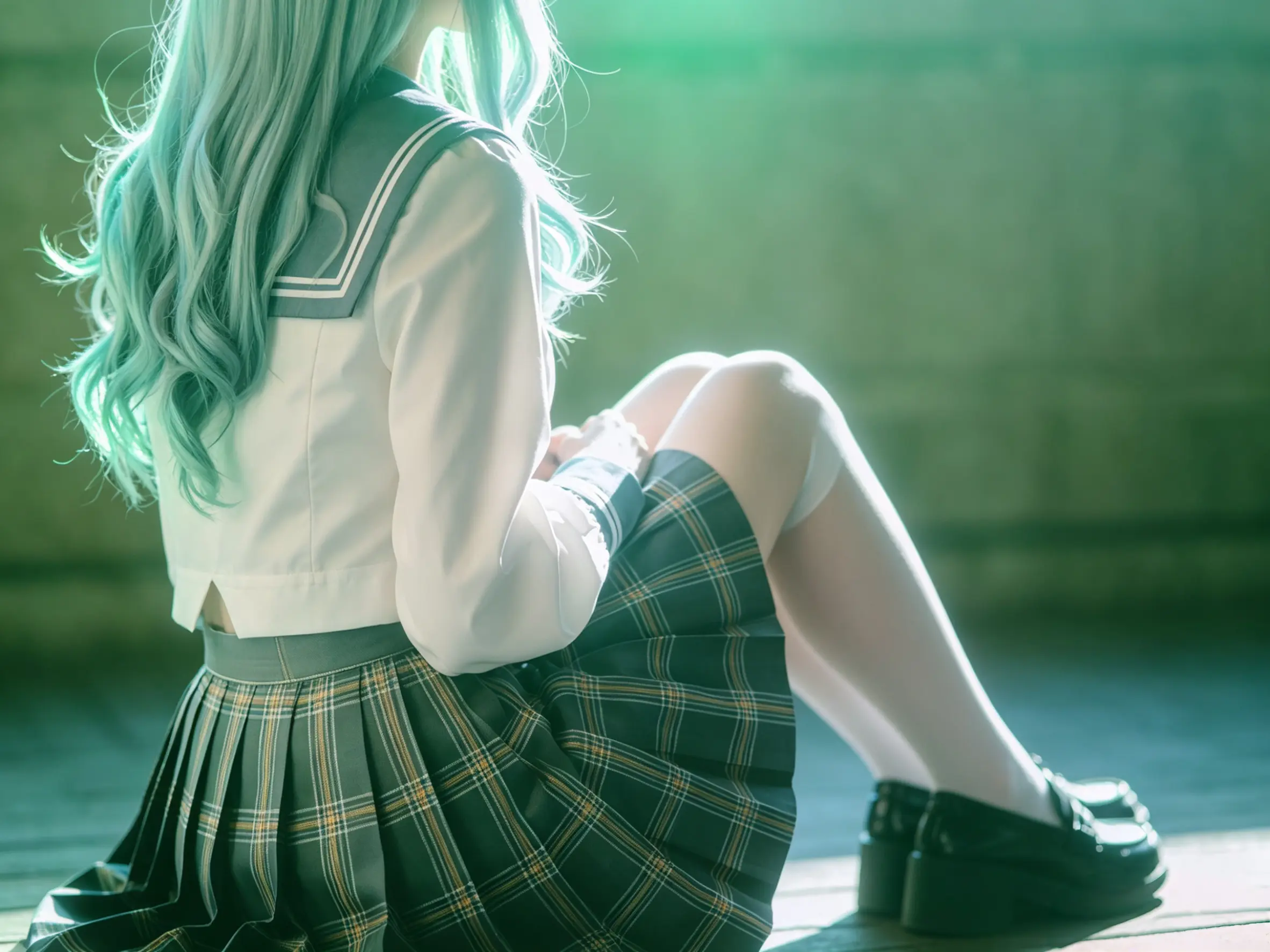 流萤 春日手信 jk制服。     制服是青春的未拆盲盒。流萤春日手信。