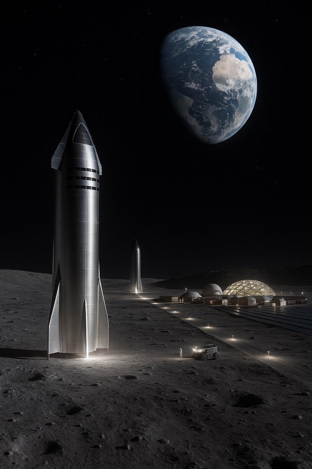 SpaceX的月球基地​​​