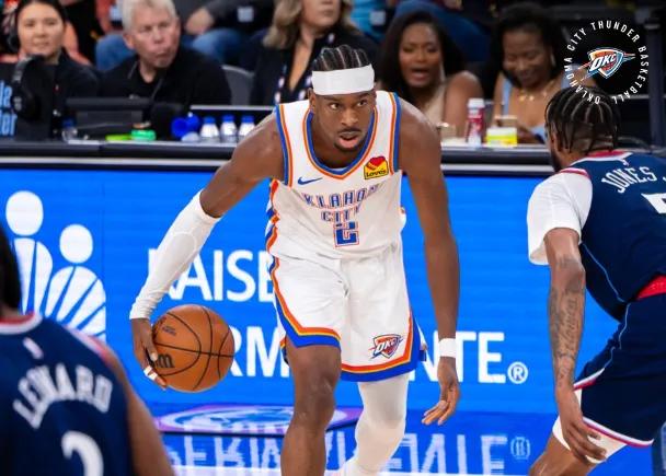 锁定西部第一，连续三个赛季西部第一，锁定联盟第一，连续2个赛季联盟第一。雷霆下一