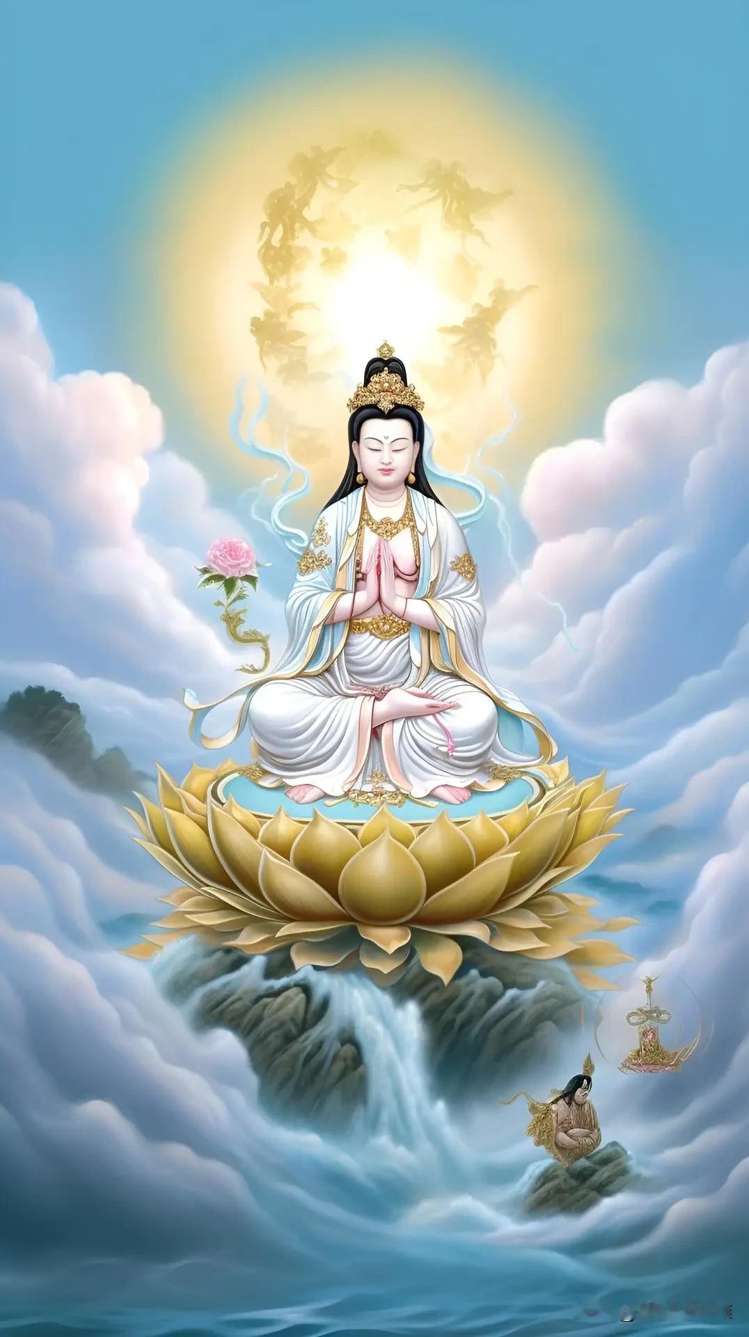 观世音菩萨保佑平安健康无病无灾祈请观音菩萨观世音保佑平安菩萨