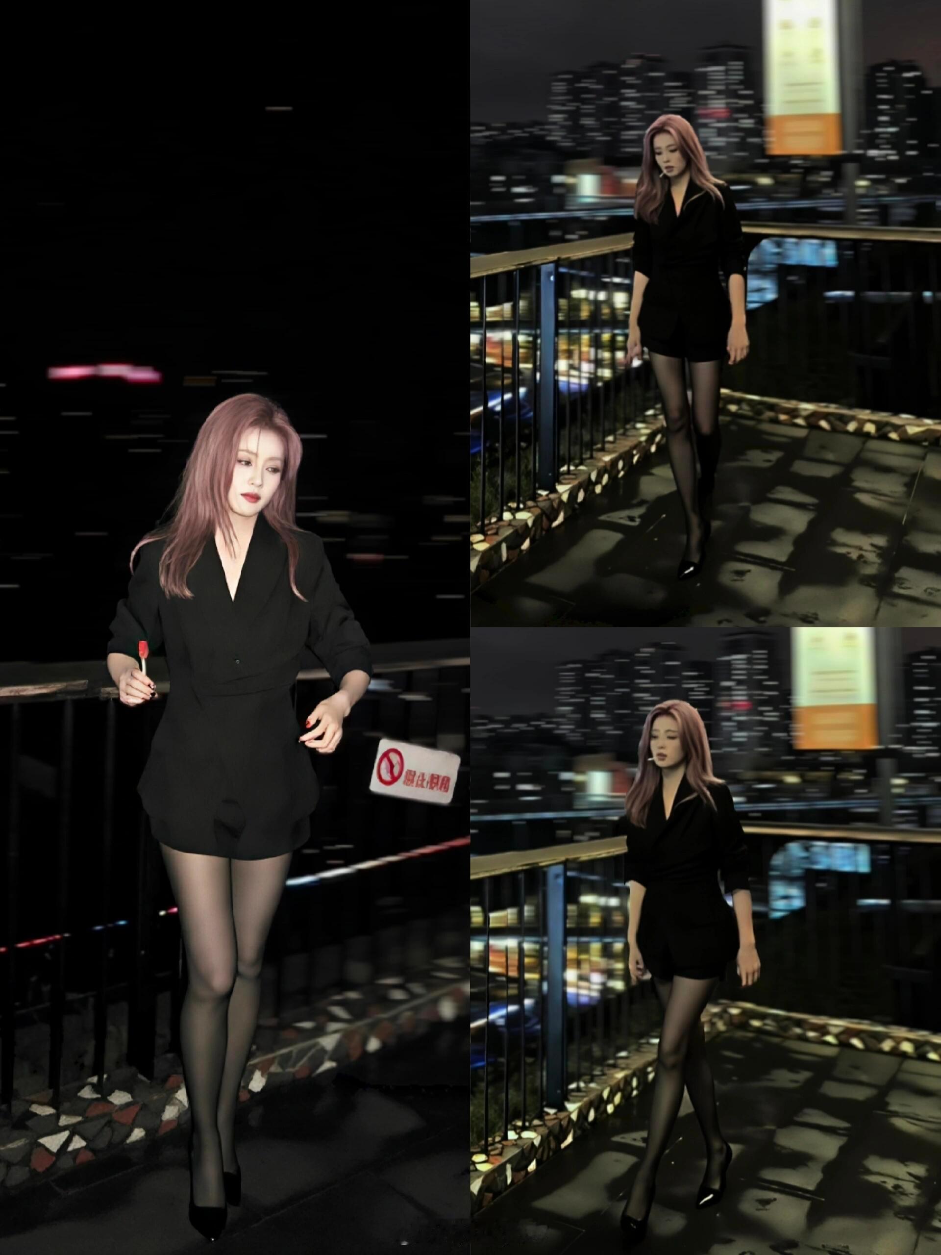 腿妈放饭，又是最爱的黑丝白鹿​​​