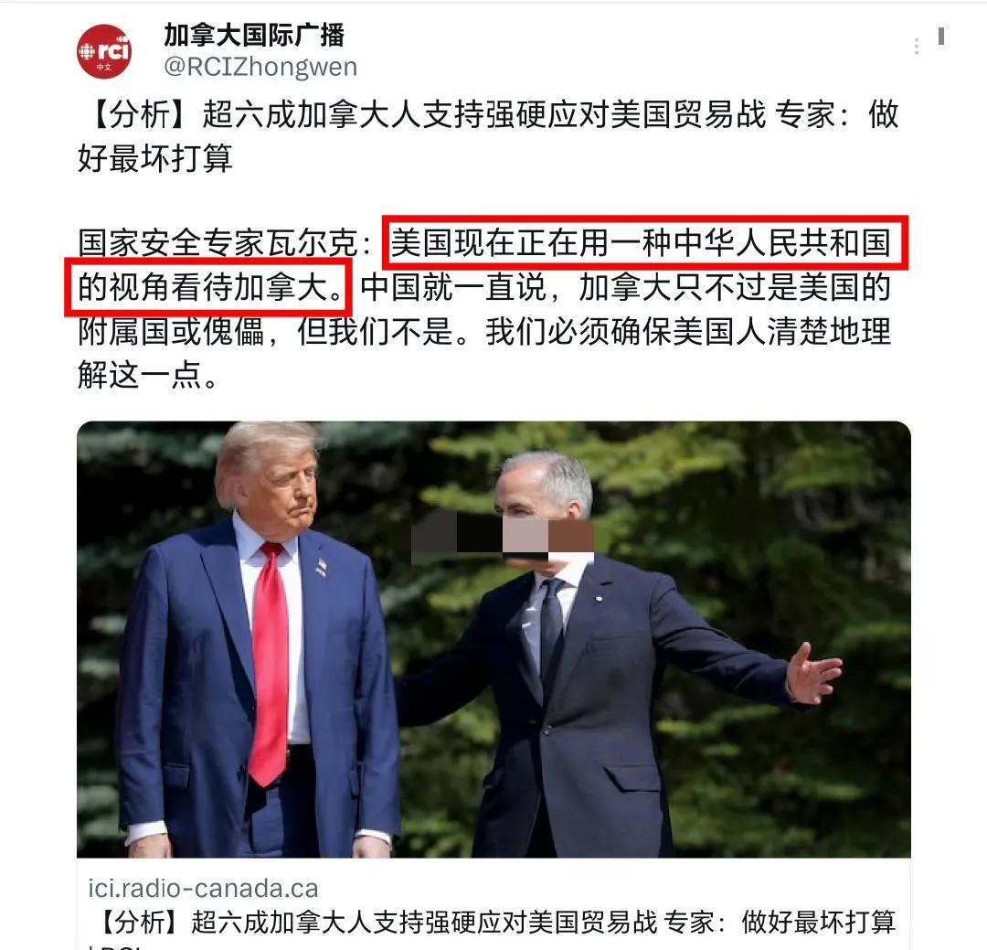 加拿大在中国的帮助下正确认识了自己。加拿大国家安全专家瓦尔克的一句话，直接撕开