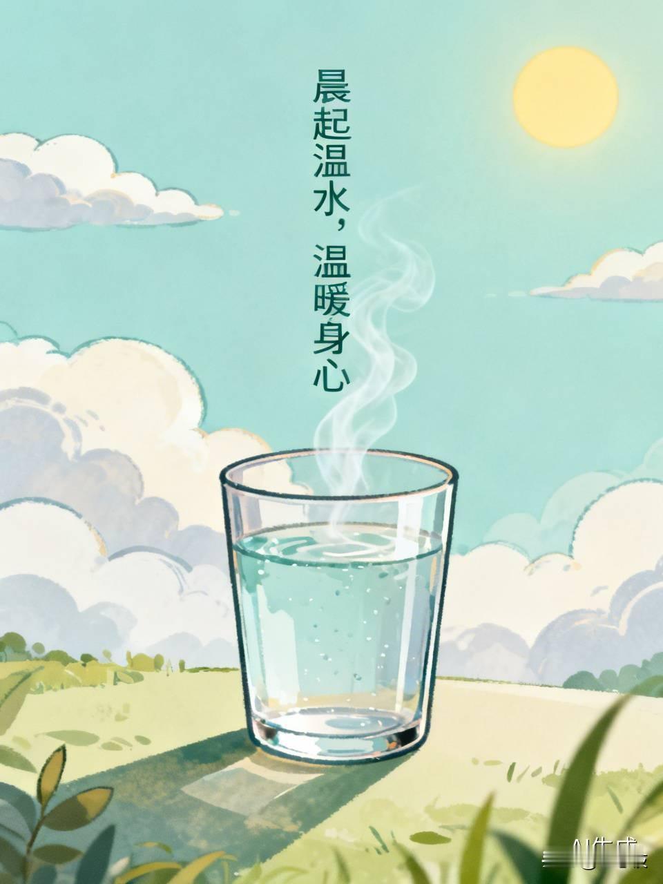 早上起床，我坚定站温水。就我自己来说，以前早上爱喝凉水，结果肠胃动不动就抗议，闹