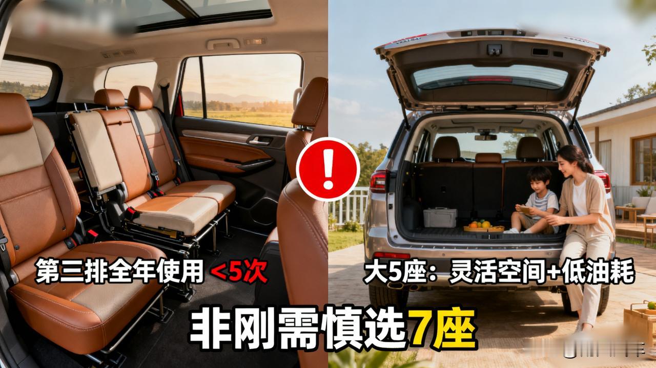 7座SUV是“伪需求”？买了半年，车主说出大实话为了“万一有用”的第三排，牺