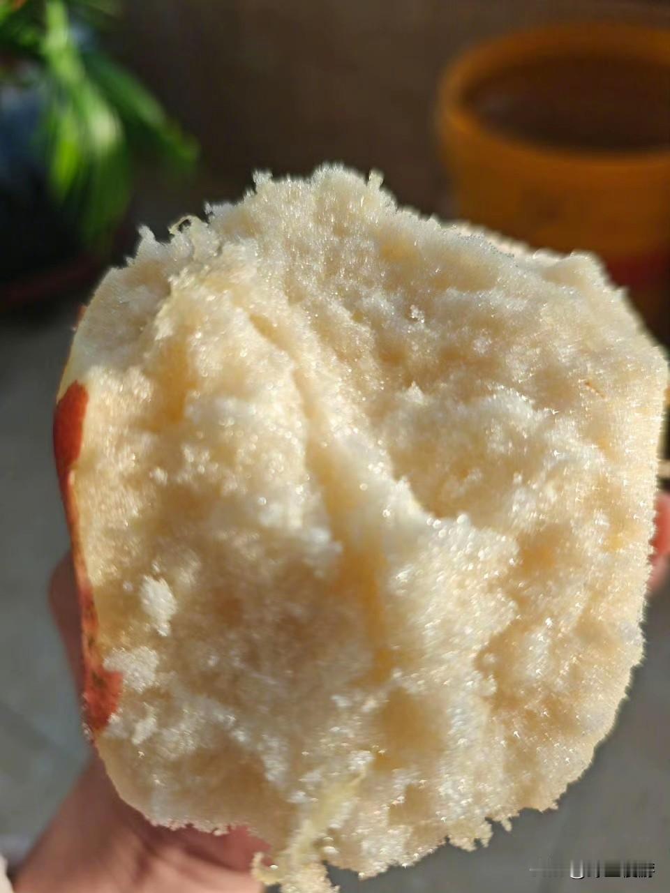 第一次见像面包一样的苹果​真的是粉面粉面的有人爱吃这样的苹果嘛