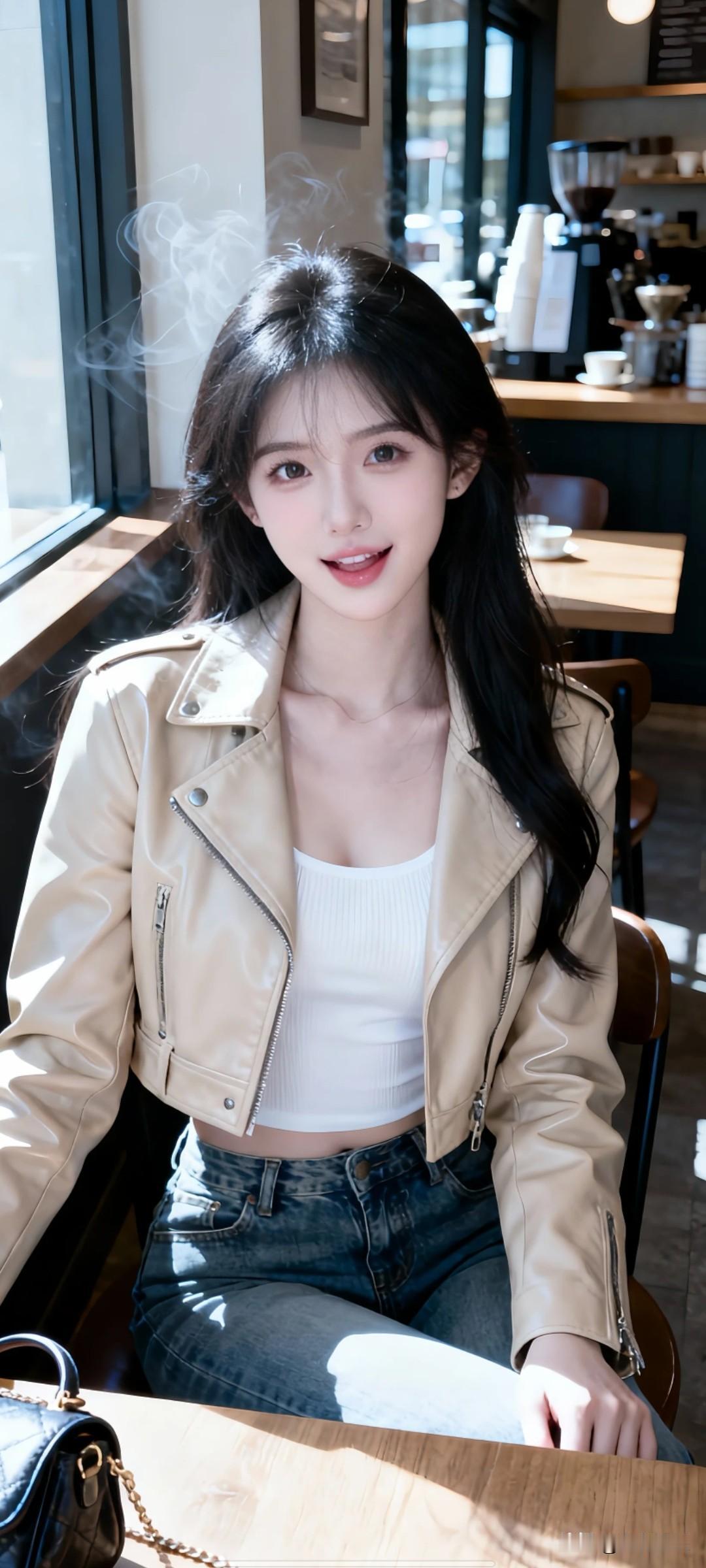 大高个，白皮肤，就是肤白貌美大长腿的那种。