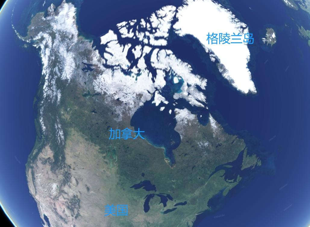 美国如果兼并了加拿大和格陵兰岛，有前苏联大吗？加拿大面积大约997万平方公里