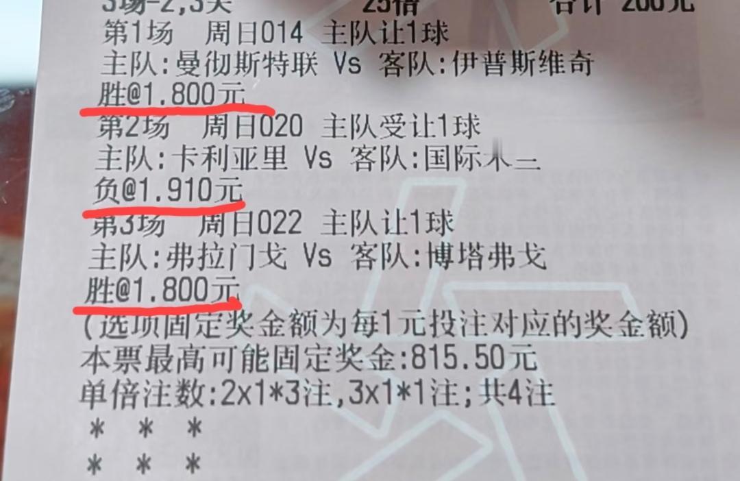 这个打法怎么样？应该是比较稳健的一种吧？我先说一下买这张彩票的基本思路。首先