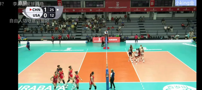 哇塞！U21中国女排面对小组最强对手美国队，打的英姿飒爽！人人争先！第二局竟然以
