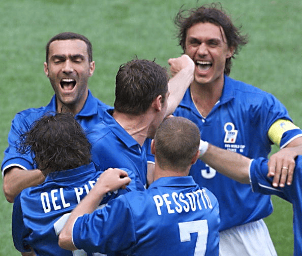 和挪威一样, 奥地利队史上一场世界杯也是98年vs意大利