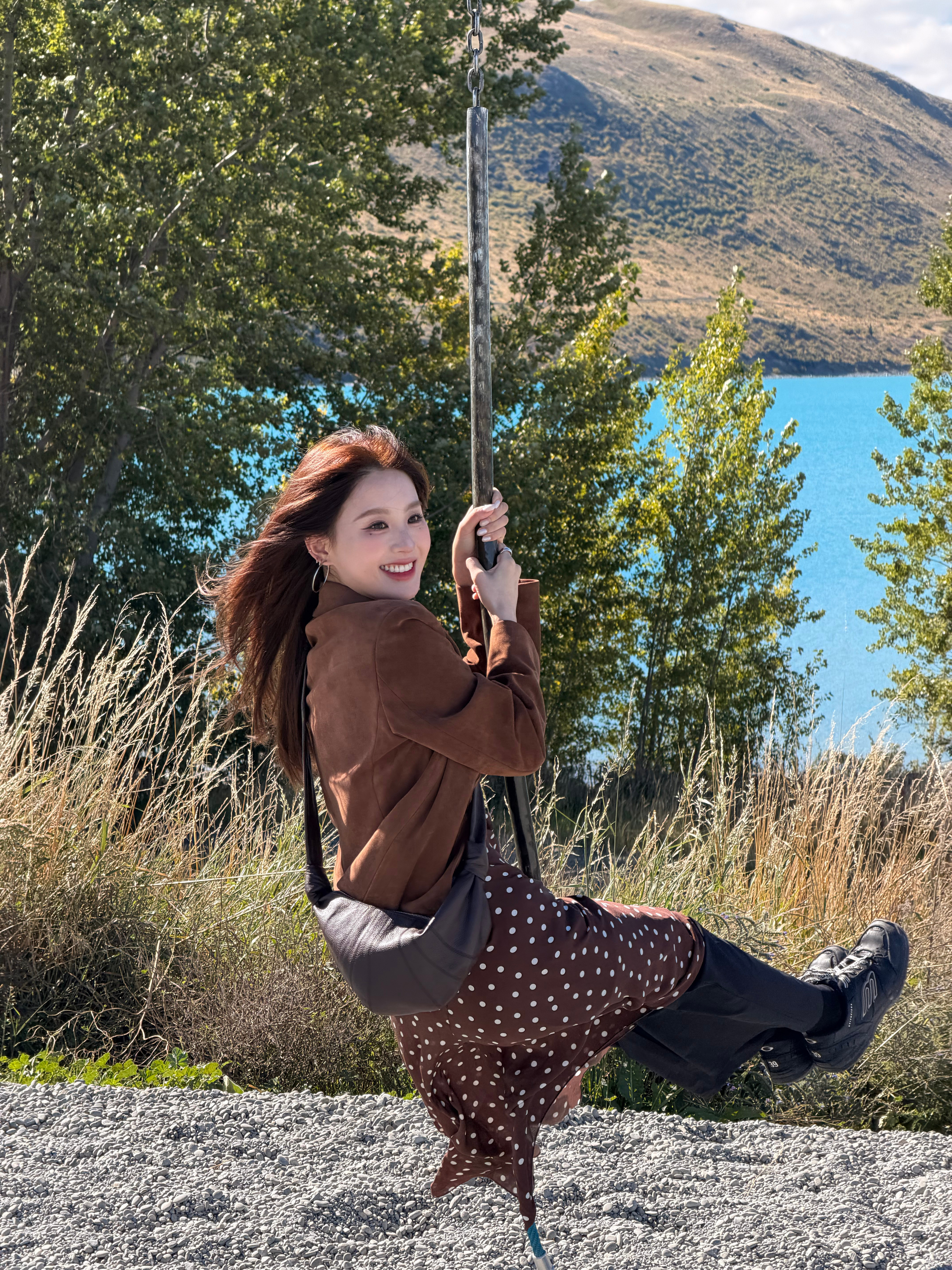 Tekapo湖的蓝是tiffany蓝💧新西兰·新西兰LakeTekap