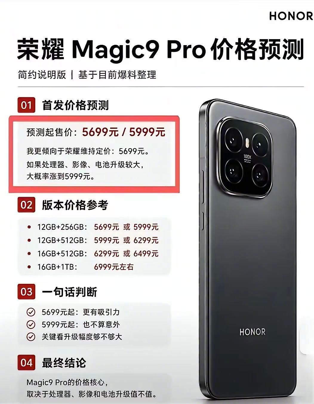 荣耀Magic9系列值不值得买？先看看配置！