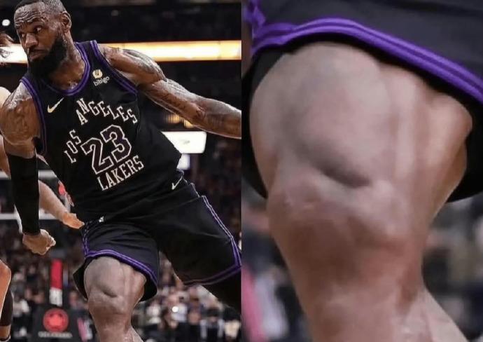 詹姆斯41岁时的腿部肌肉线条，依然维度在线！在这个岁数依然活跃在最顶级的职业