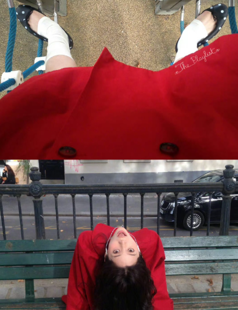 哇塞!欧阳娜娜这双腿细得惊人，大腿小腿几乎一般纤细