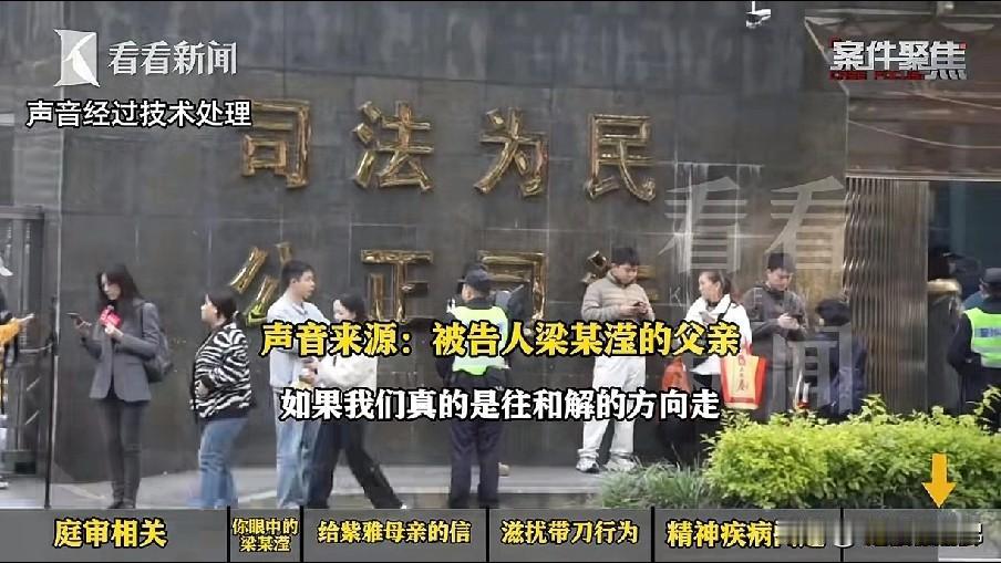 真不敢想，紫雅妈妈听到梁珂滢的父亲梁伦民的这段采访，会不会气的发抖！他把罪魁祸首