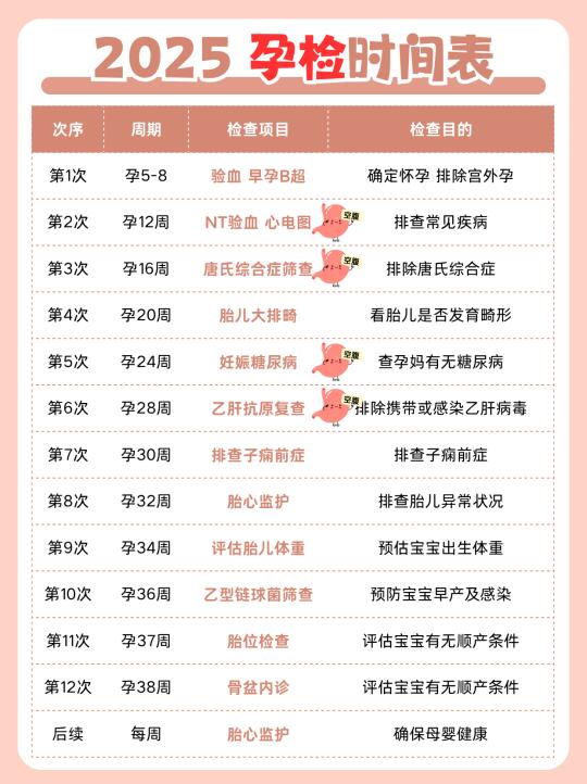 新手孕妈必看❗超全产检攻略来啦💖