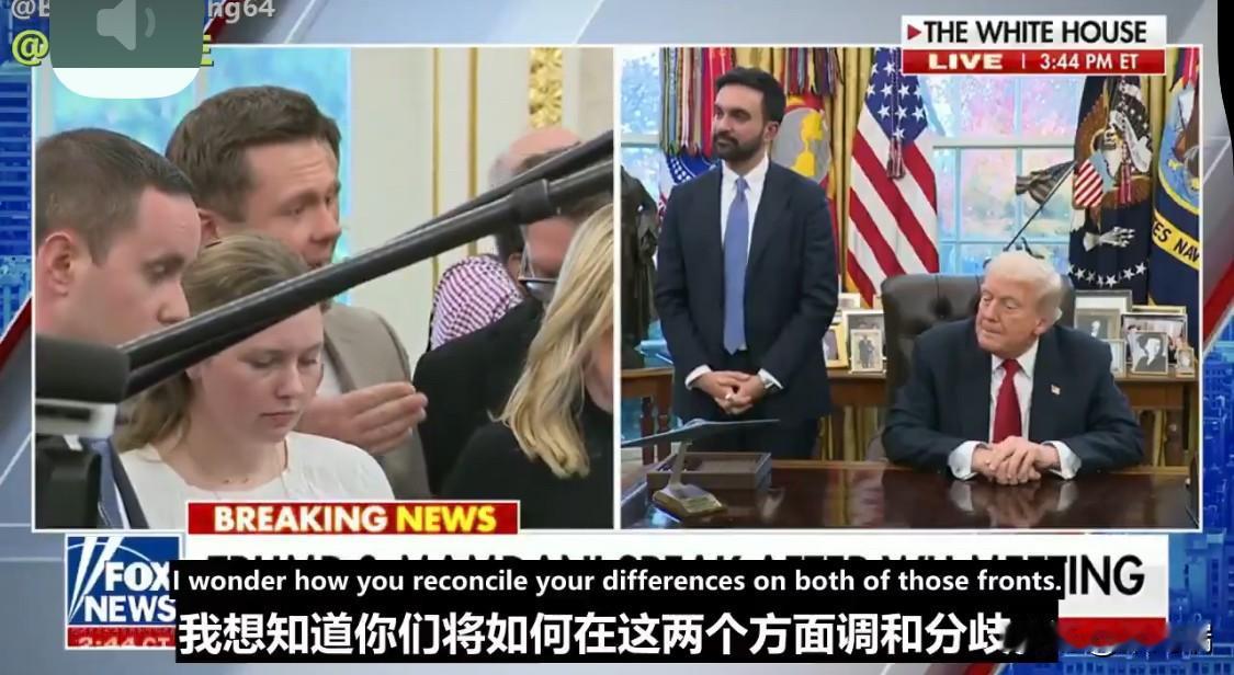 记者问，川普总统，你是亿万富翁，你敢在“佐兰·马姆达尼（ZohranMamda