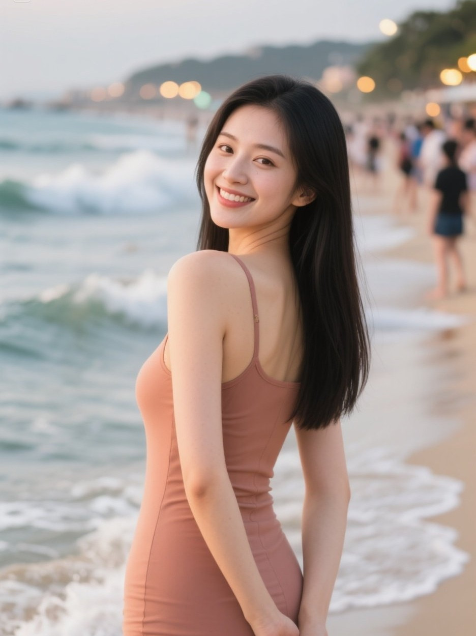 少妇踏浪葫芦身姿撩人心