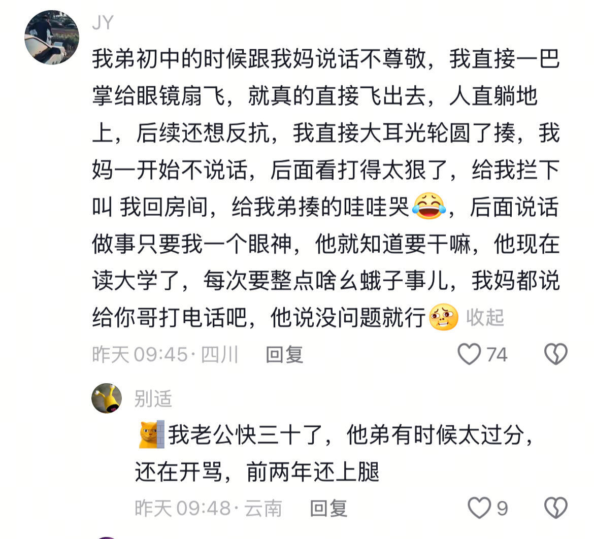 给我弟揍的哇哇哭