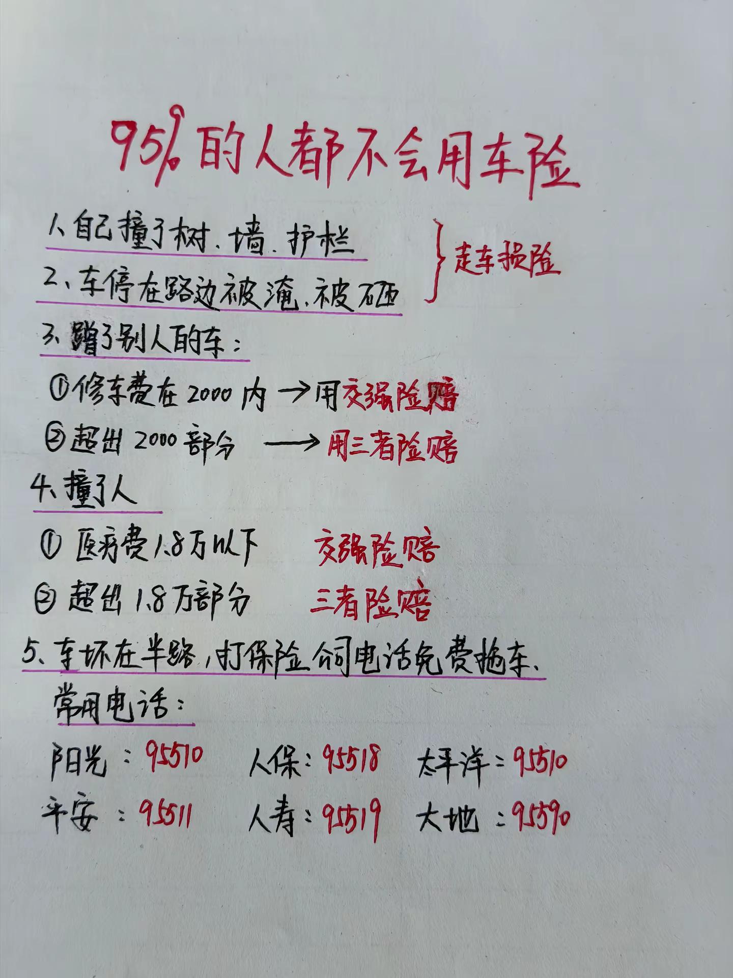 出险别乱报！车险理赔干货收好。车子出事不知道该走什么保险？很多车主白白吃亏，这份车险使用口诀一定要记