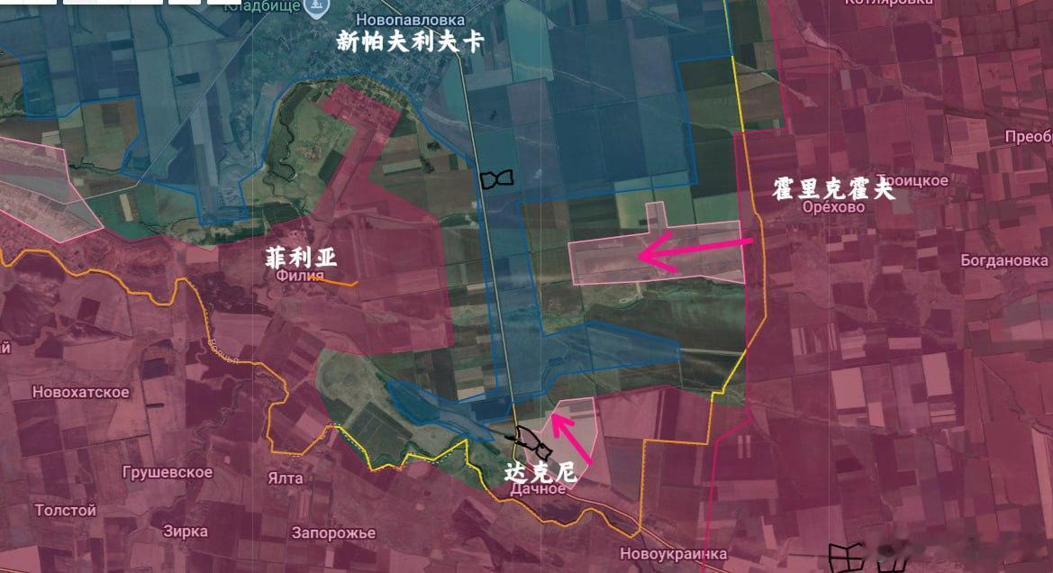 90坦克师这是要拉平新帕夫利夫卡南部，准备开始进攻了来源：АнатолийРа