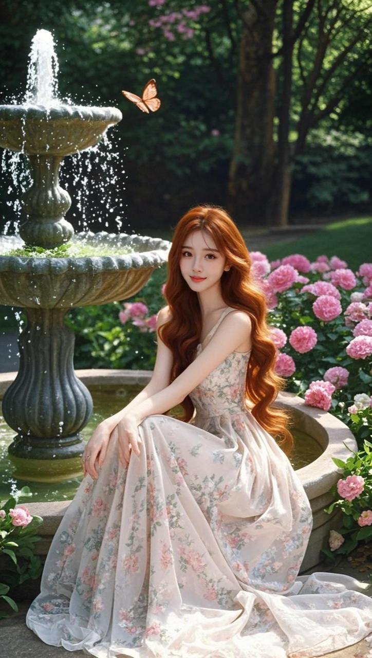 <p>喷泉花卉写真 原来ai写真可以这么美 人生总得有一套ai写真吧 ...