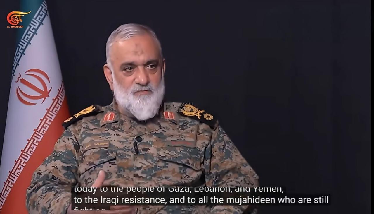 伊朗伊斯兰革命卫队（IRGC）总司令高级顾问穆罕默德·礼萨·纳克迪准将在接受采访