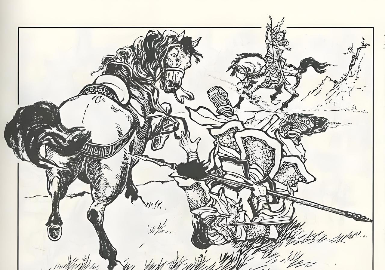 三国演义连环画：这员大将是谁？竟一箭射中曹将史涣的眼睛！可能是以下六将之一：一