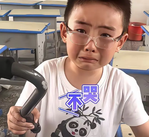 “妈妈，你看……”真不知道这位失声痛哭的小男孩，心里是有多委屈啊，这哪个当妈的看