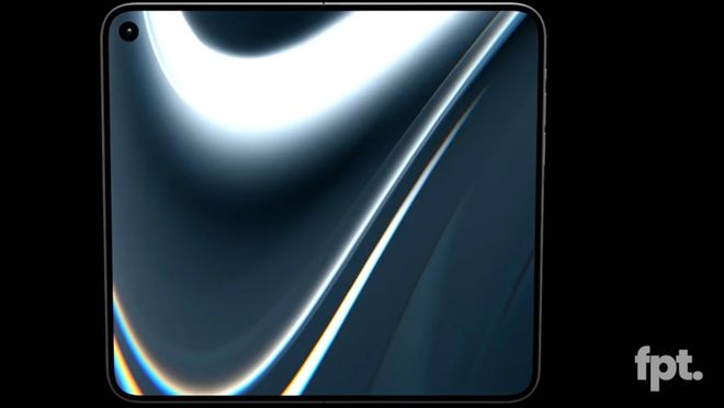 博主晒出苹果iPhone Fold“上手”渲染图: 独特阔折叠设计