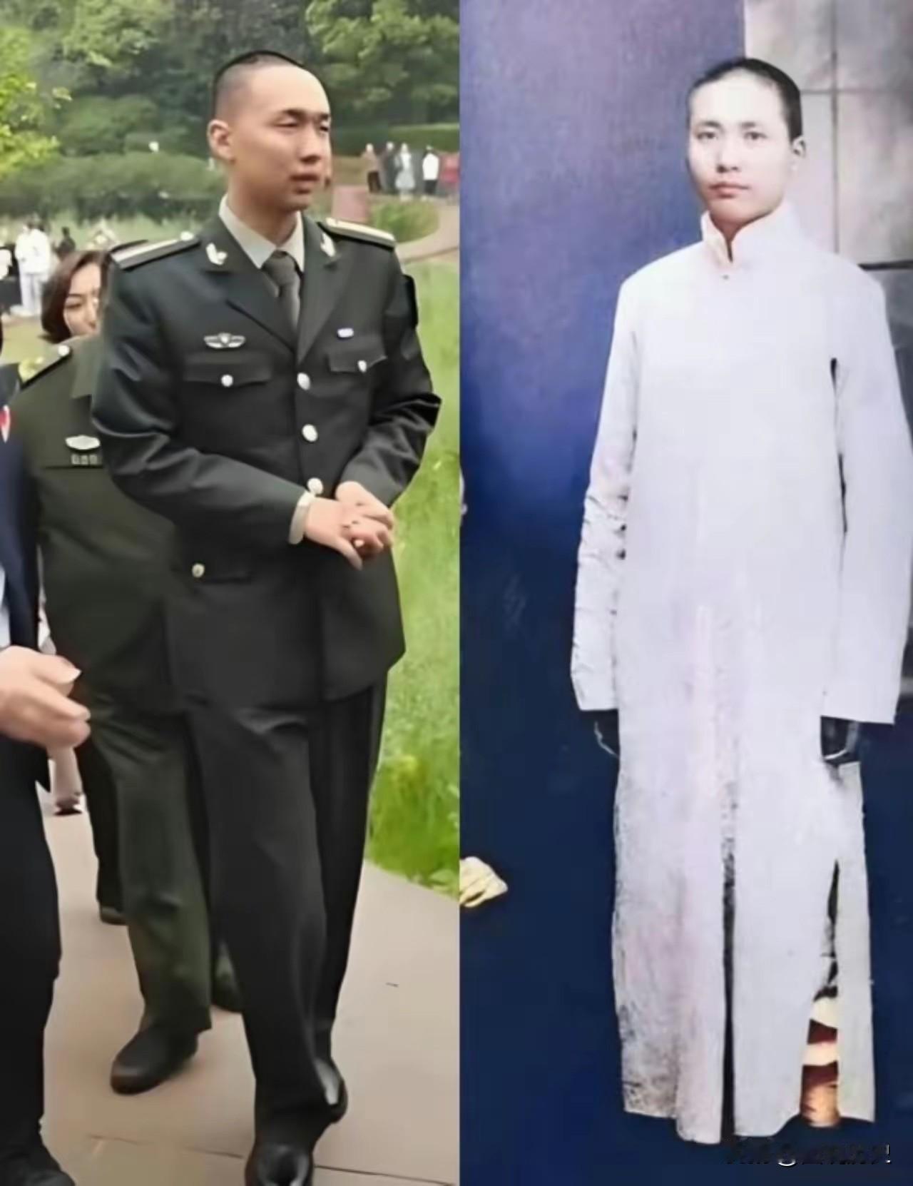 他真的太像他的曾祖父了！每次看到他，我都能从他身上看到他曾祖父的影子，真心希