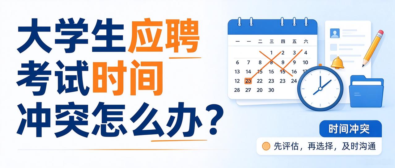 秋招应聘时间冲突怎么办？秋招笔试撞车，真不是学生贪心。10月中旬通知扎堆，A