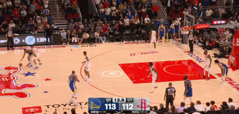 高级货！梅尔顿自投自抢命中关键球！在今天NBA常规赛勇士与火箭的加时赛最后时刻