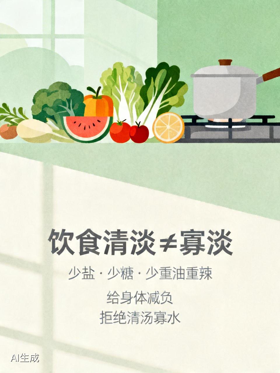 以为饮食清淡是受罪？其实你丢掉的才是大麻烦很多人一说起“饮食清淡”，第一反