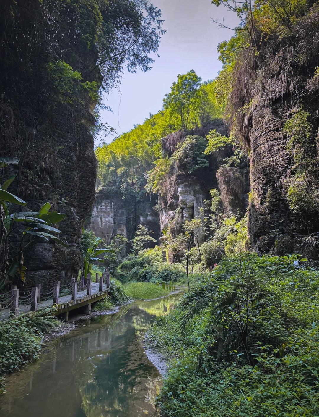 秘境竹海+瀑布，四川宜宾僰王山游玩攻略！宜宾僰王山美景和美食推荐：1、飞雾