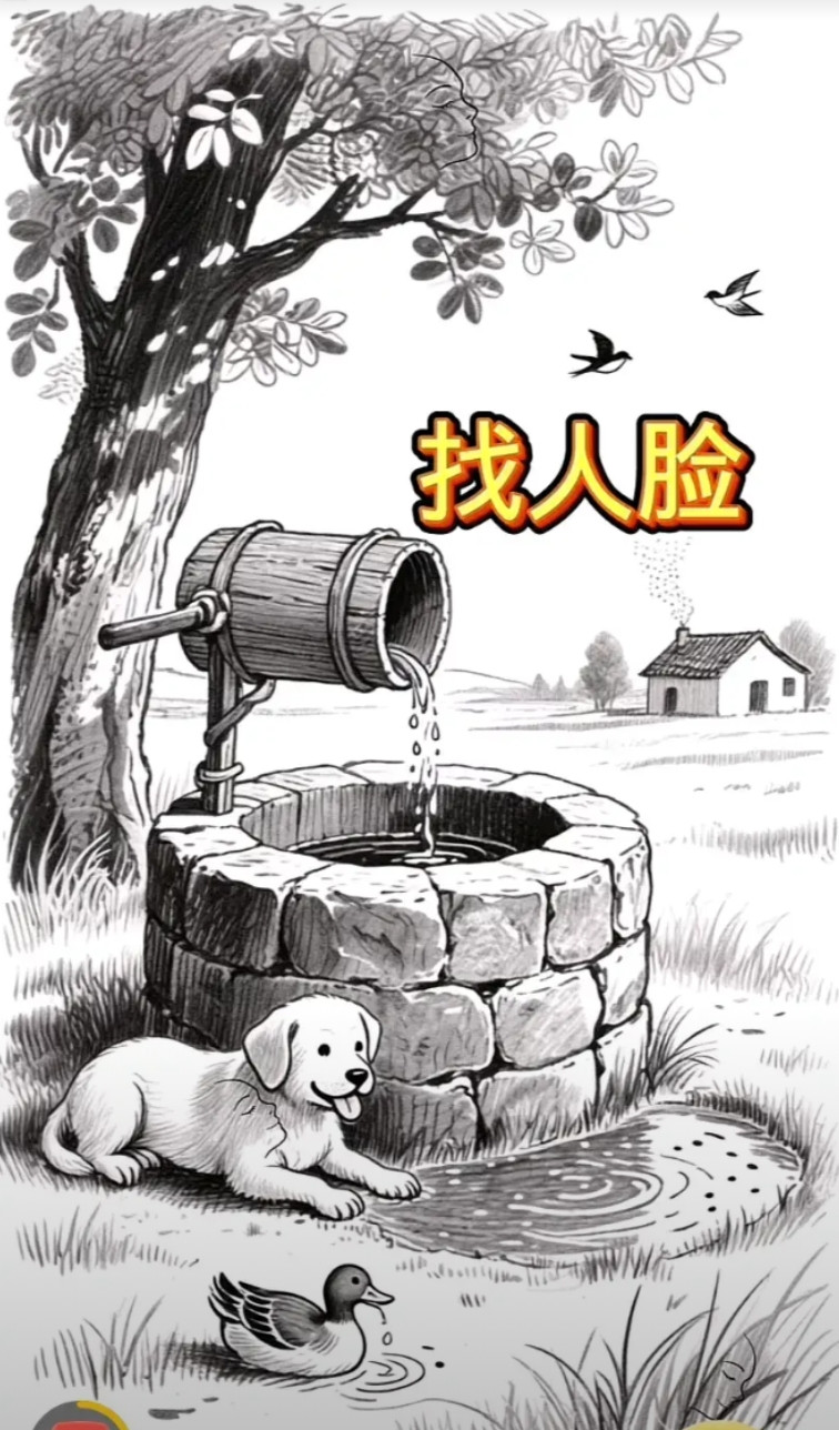 眼力测试，你能看到几张人脸。看到一张人脸是筑基，看到两张人脸是元婴儿，看到三张