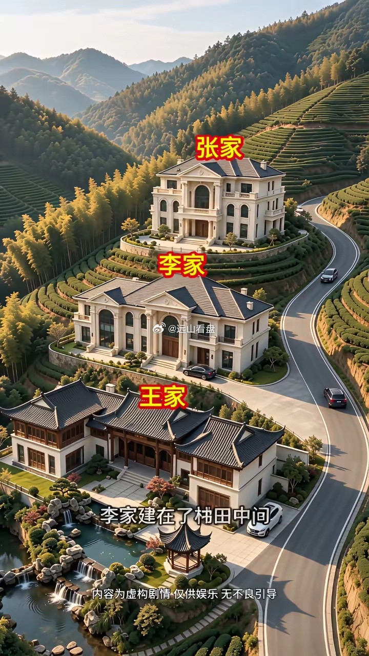 村中三大豪宅，谁才是王者？这三家都是村里的大户人家，同时都建在了一座山脉中。张家